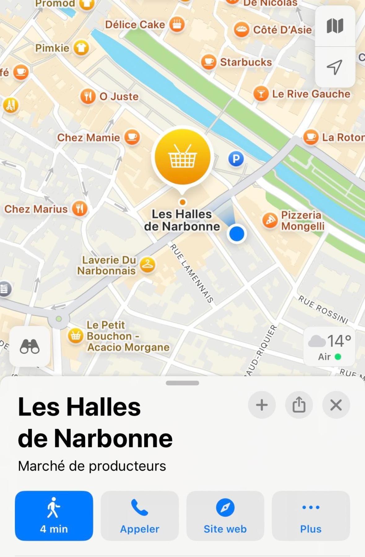 Appartement Les Halles Нарбонна Экстерьер фото